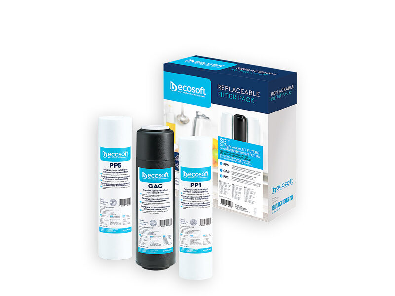 Set 3 základních náhradních filtrů Ecosoft Standard
