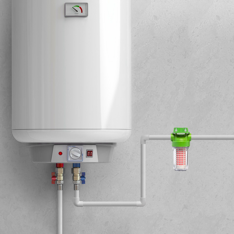 Montáž bojlerového filtru Ecosoft SCALEX
