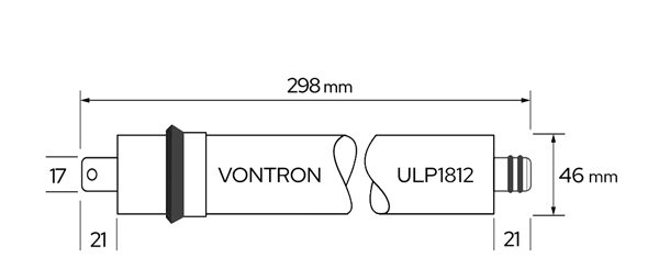Rozměry RO membrány VONTRON ULP1812
