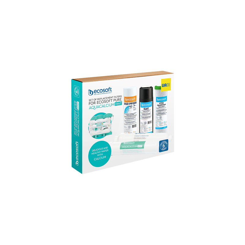 Balení sady náhradních filtrů Ecosoft AquaCalcium MINT