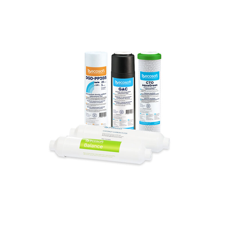 Set náhradních filtrů Ecosoft Balance bez RO membrány