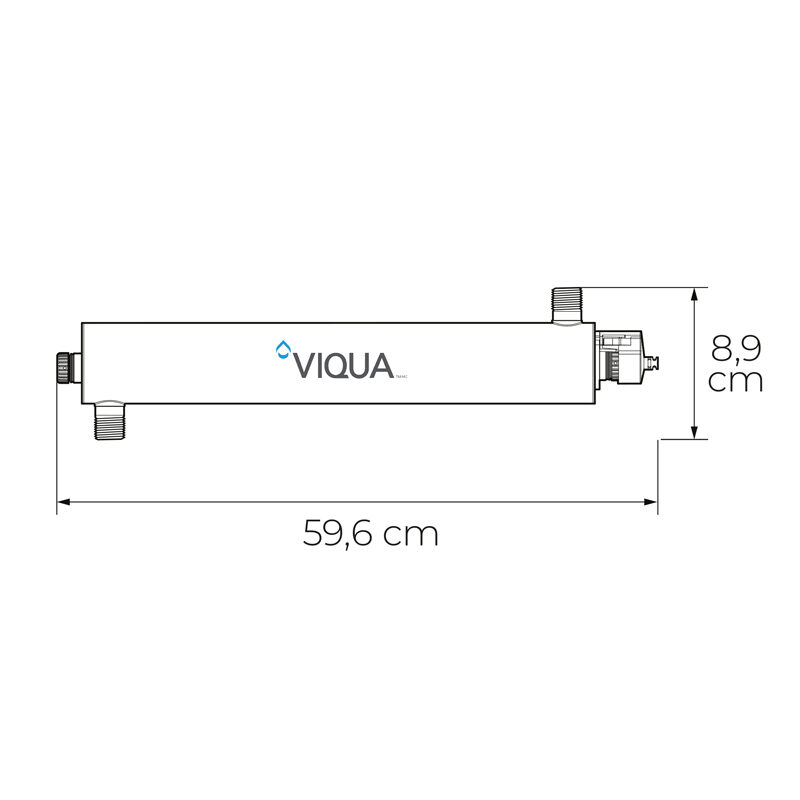 Rozměry UV lampy VIQUA VH410