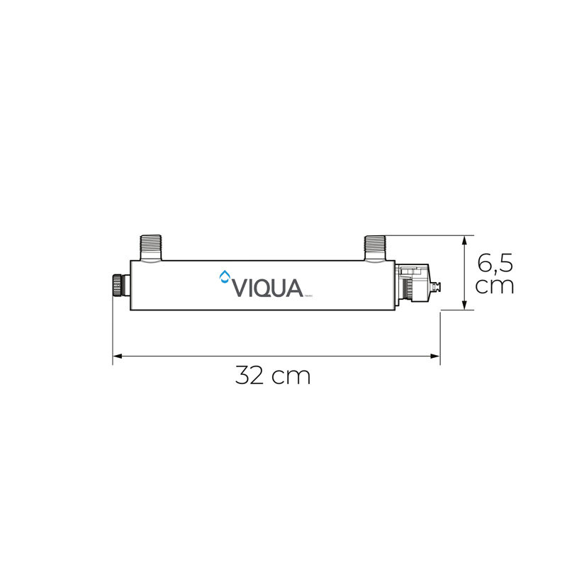 Rozměry UV lampy VIQUA VT4