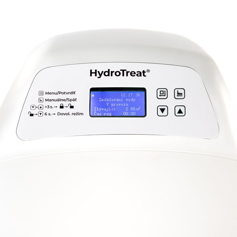 Ovládací panel a displej filtru HydroTreat ELITE Nitrate